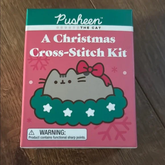 Pusheen Christmas Cross-Stitch Kit - Picture 1 of 3